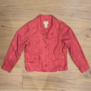 L.L. Bean 100% Linen jacket Size L